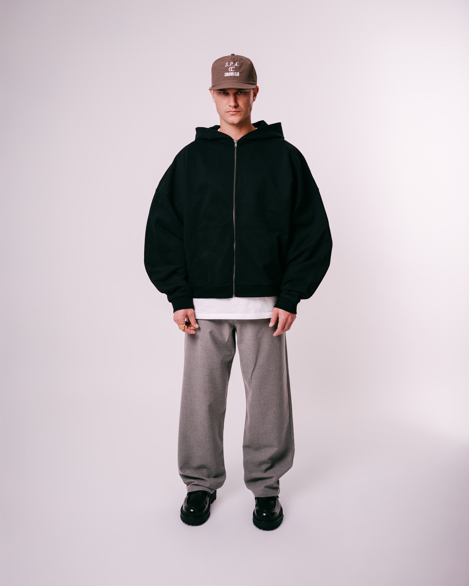 Essentials Zip Hoodie - Black
