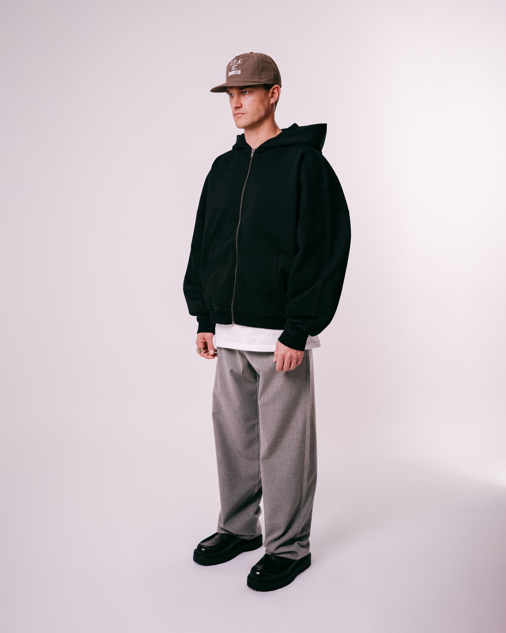 Essentials Zip Hoodie - Black