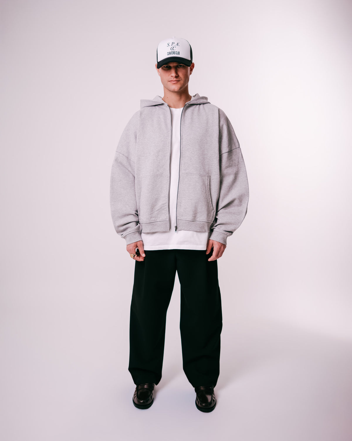 Essentials Zip Hoodie - Grey