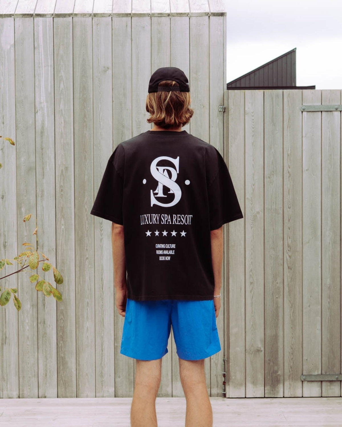 Luxury Spa Resort T-shirt - Black (Faded)