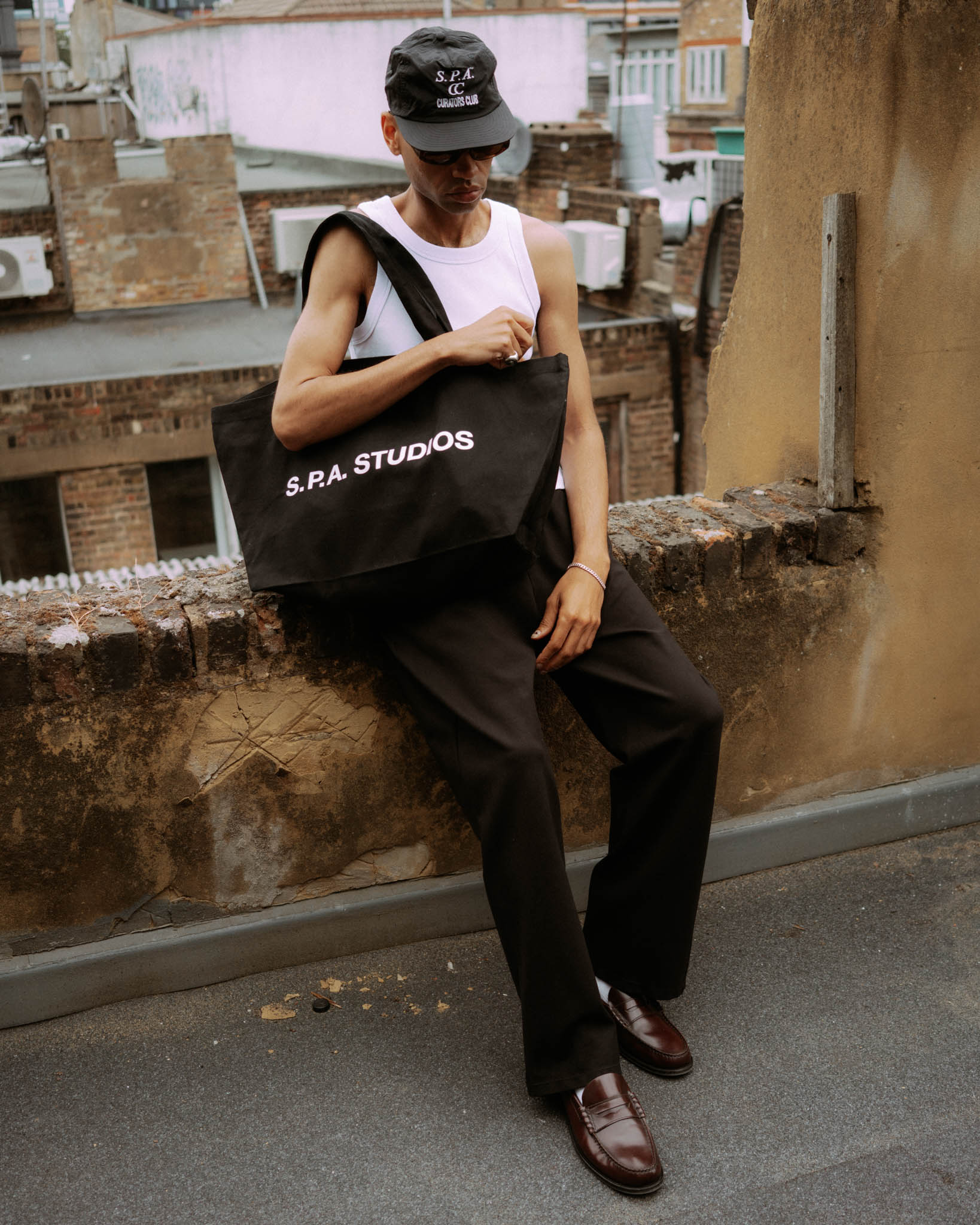 Oversized Tote Bag - Black