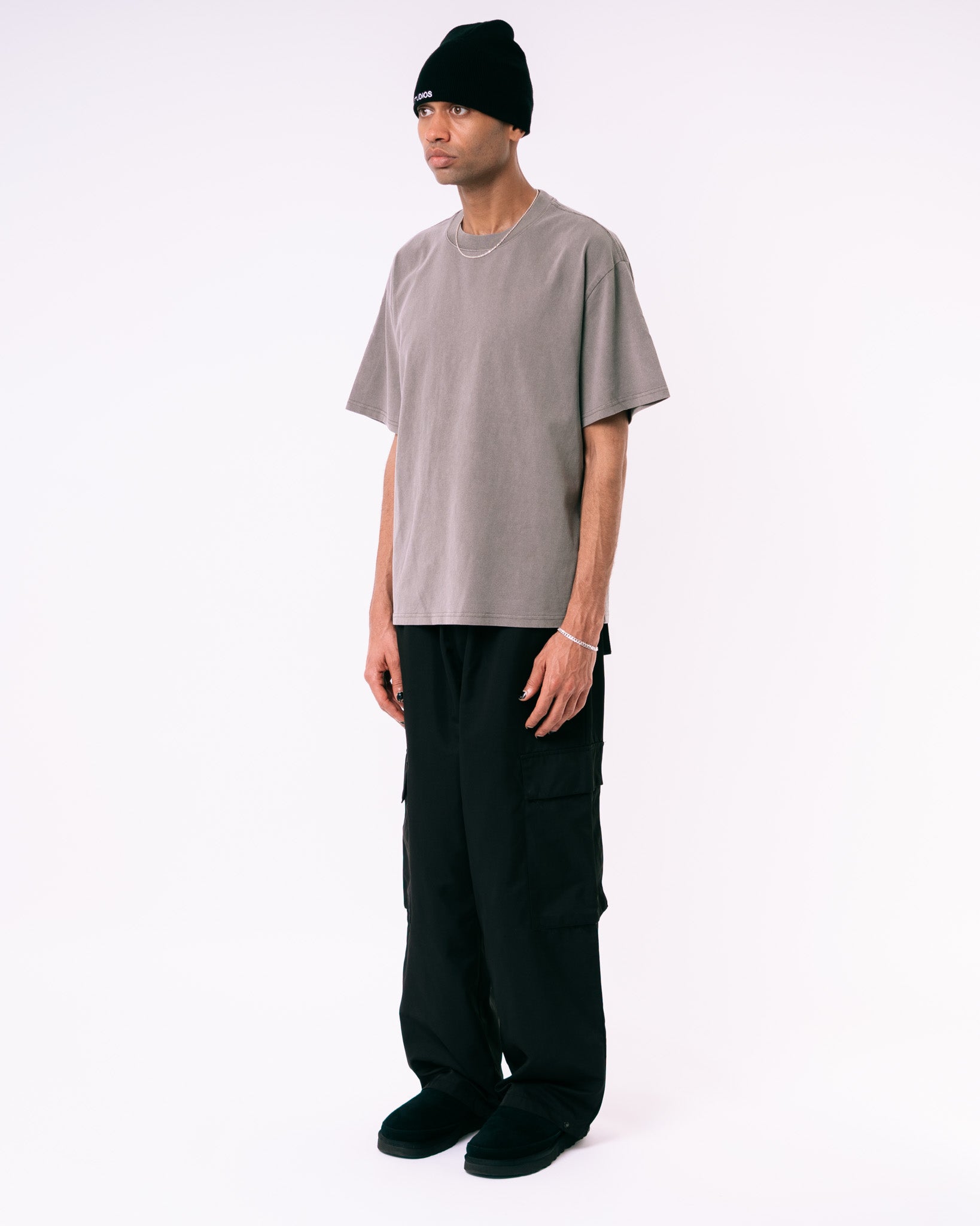 Mediumweight Essentials T-shirt - Grey (Vintage)