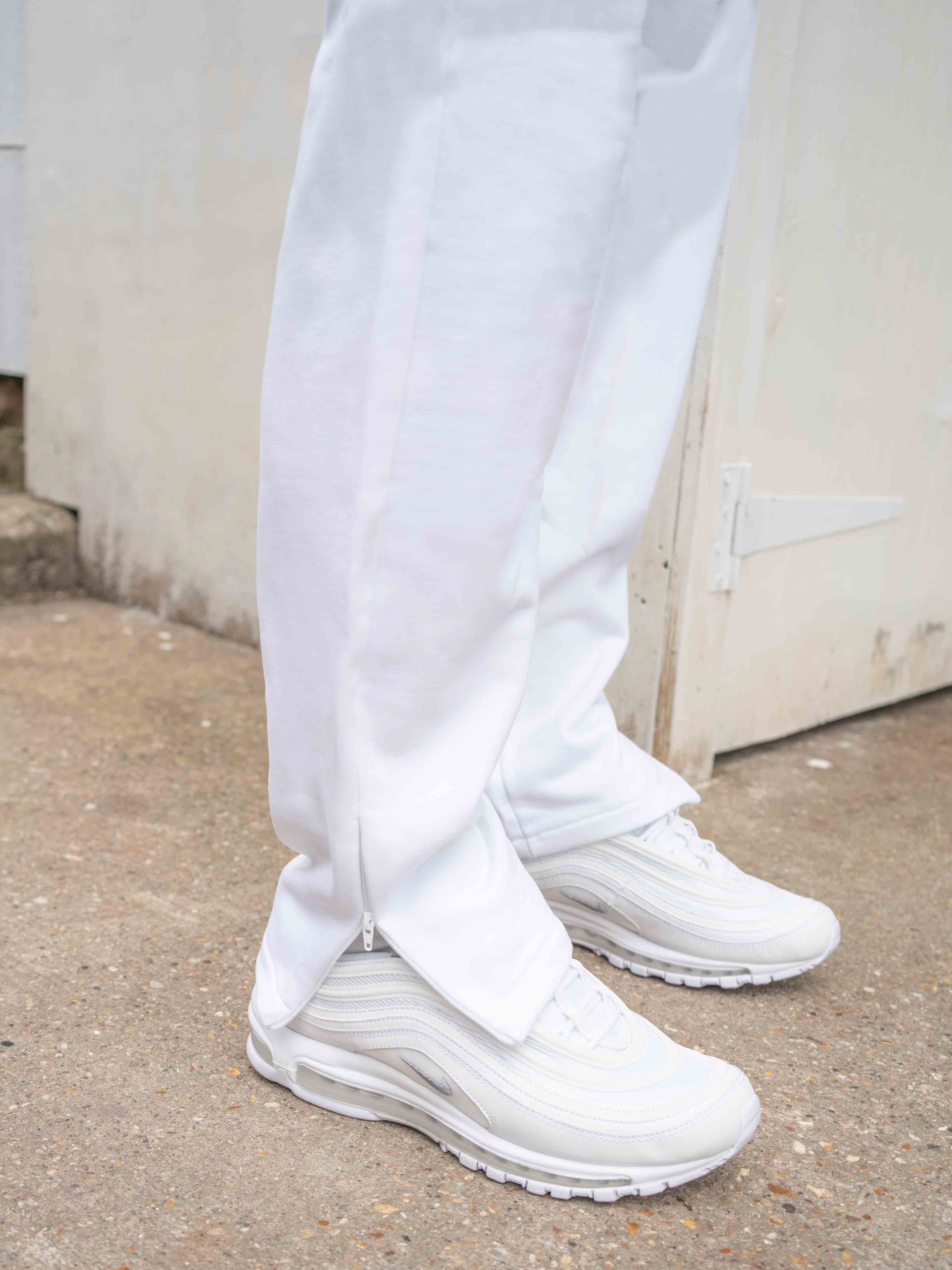 Old English Tracksuit Bottoms - White