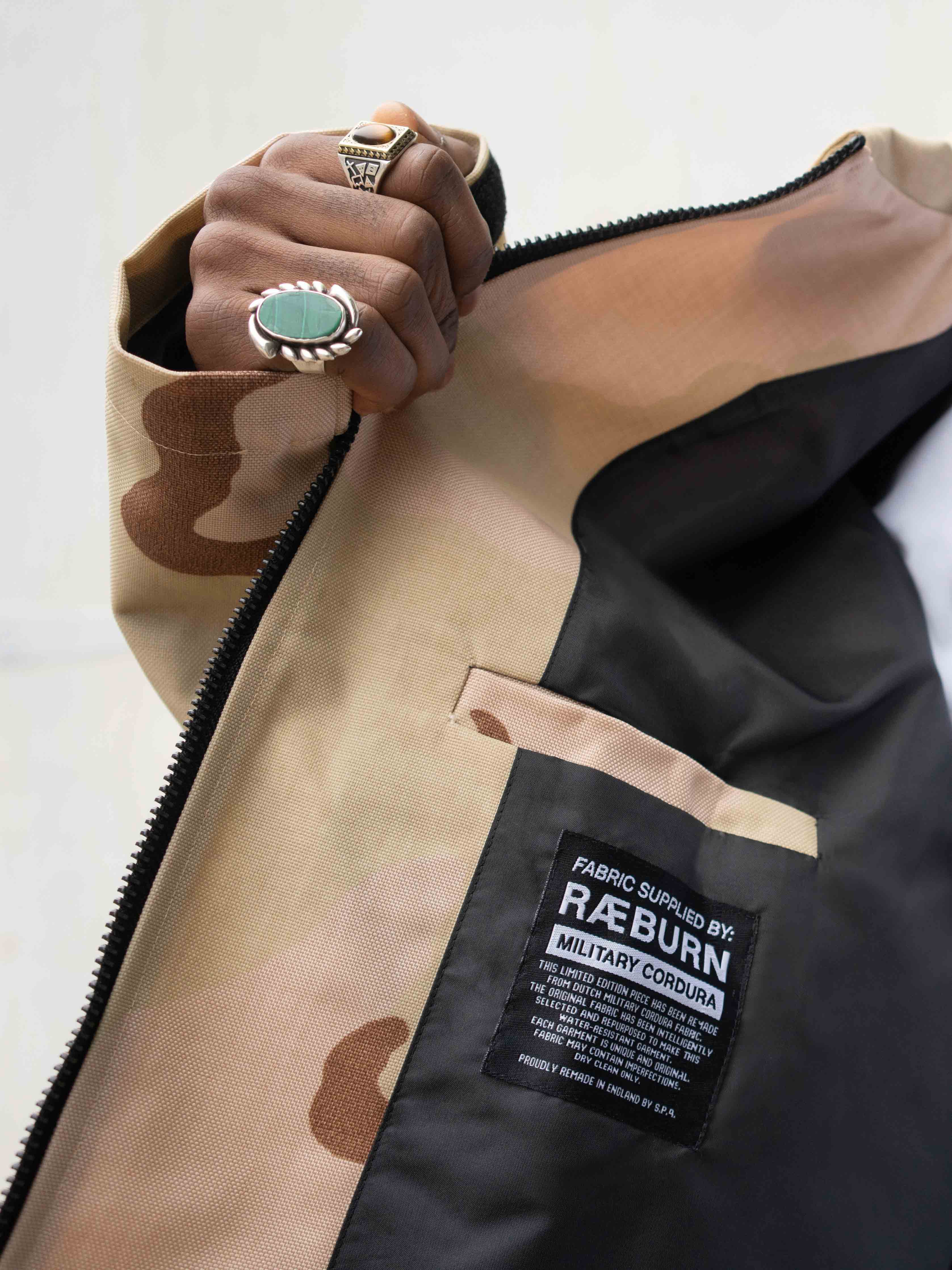CORDURA ZIP-UP COACH JACKET - FABRIC SUPPLIED BY RÆBURN