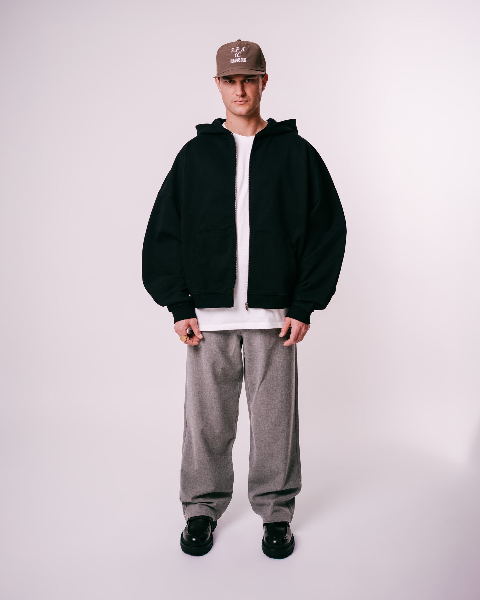 Essentials Zip Hoodie - Black