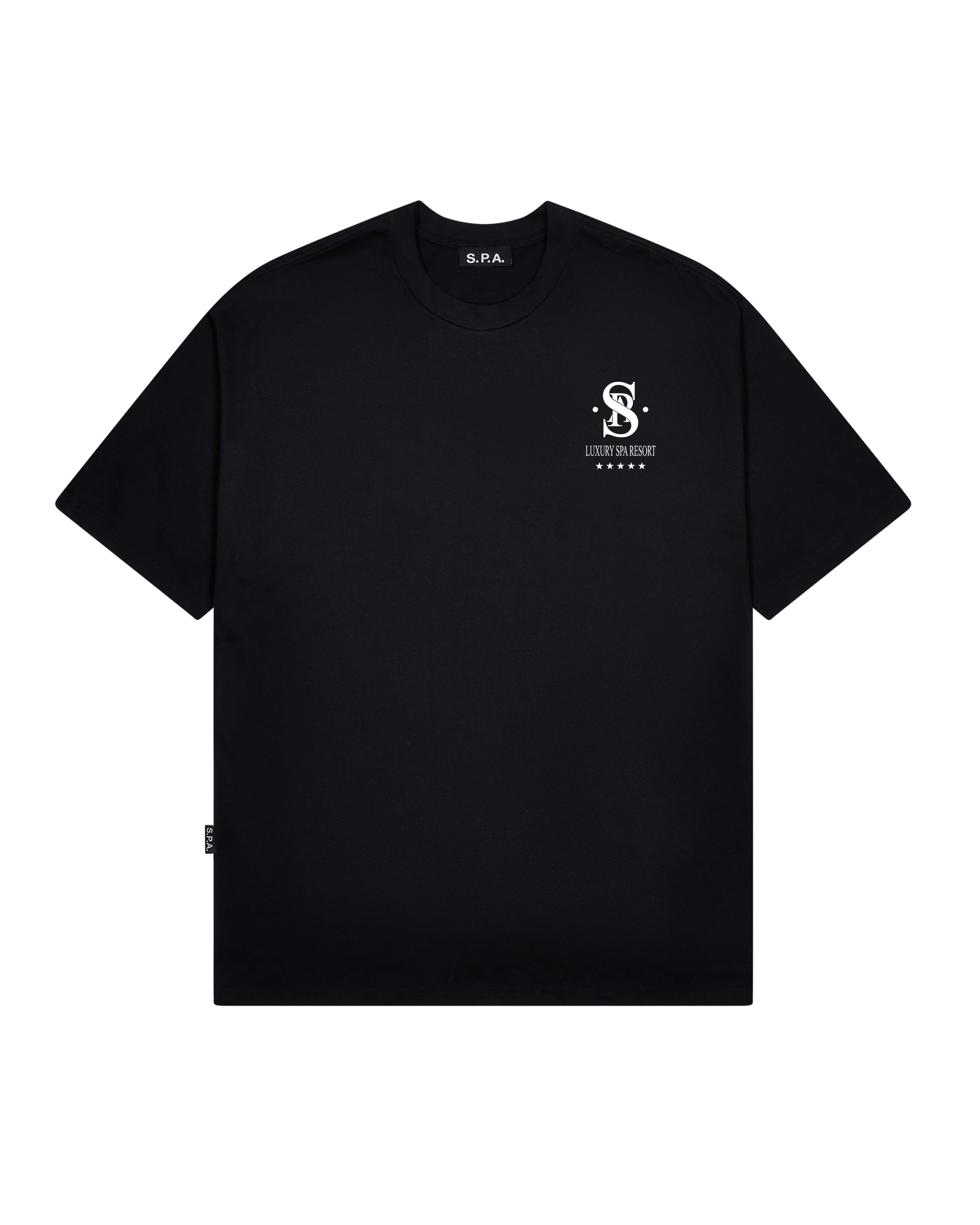 Luxury Spa Resort T-shirt - Black (Faded)