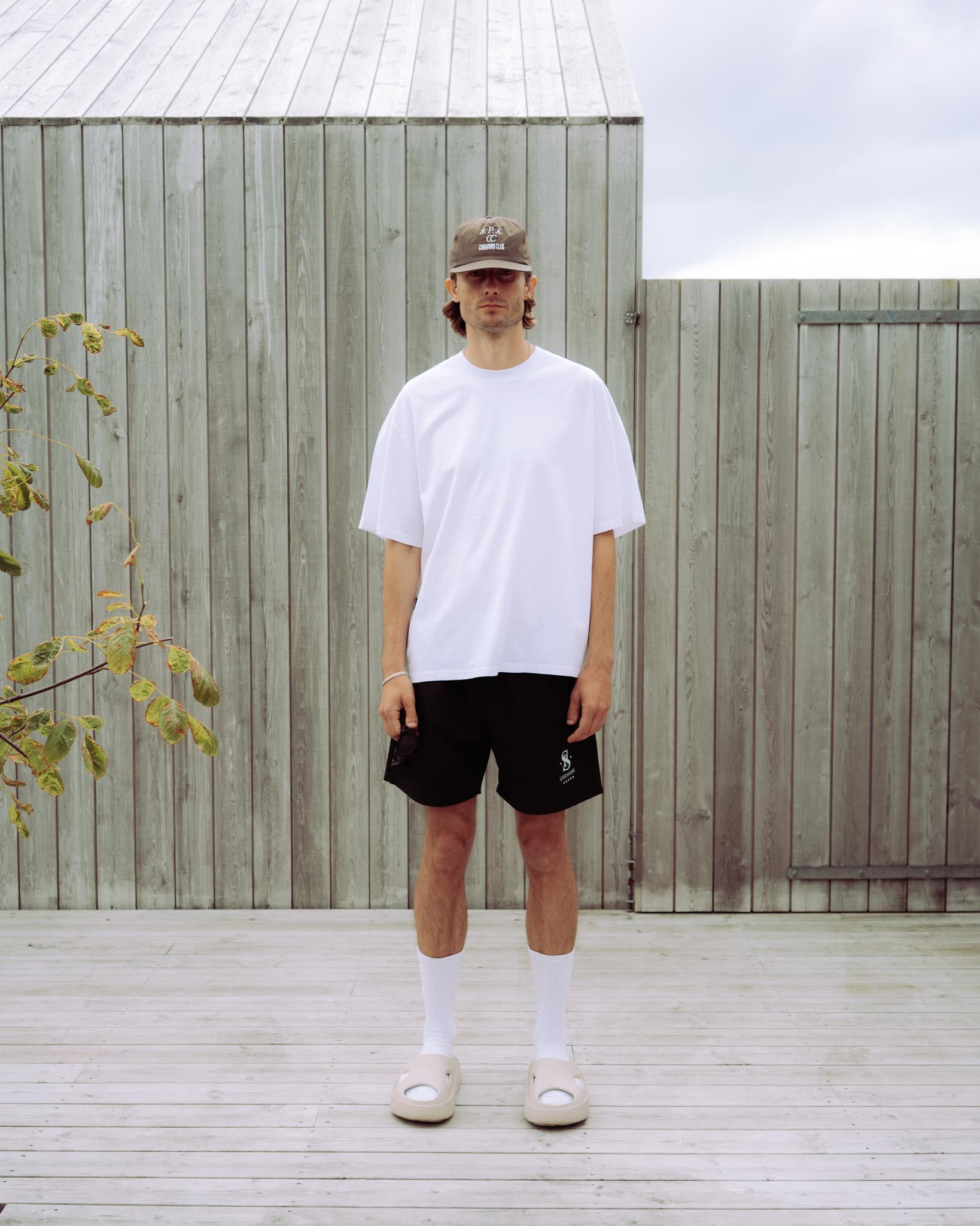 Lightweight Cropped Essentials T-shirt - White