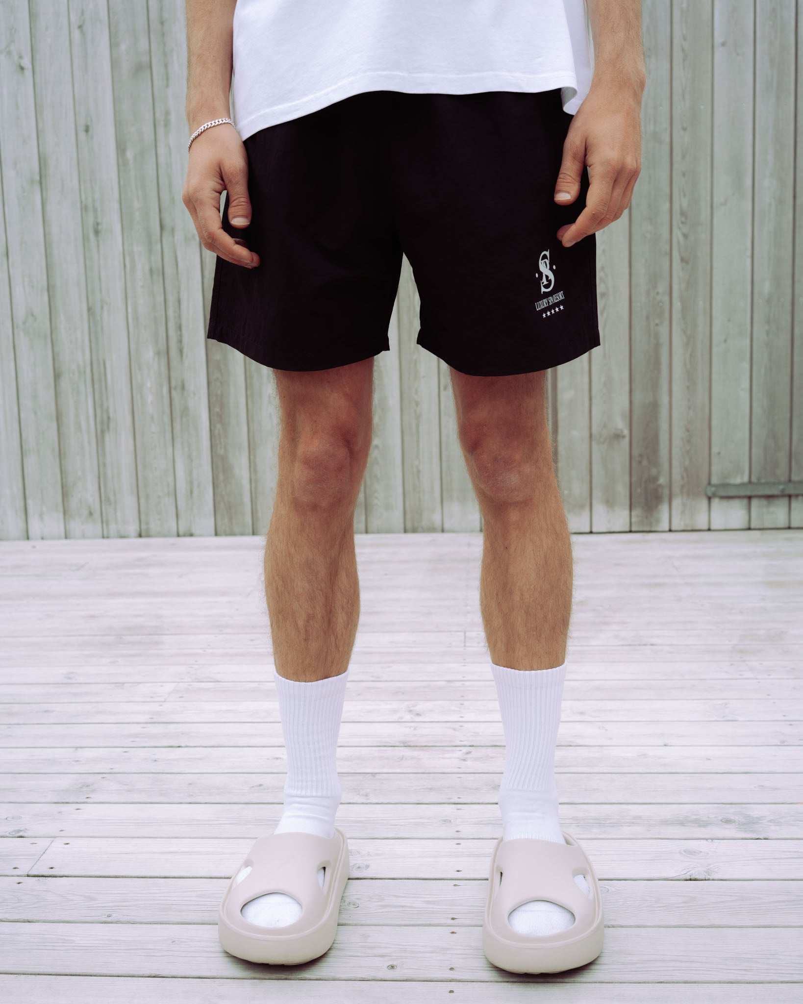 Luxury Spa Resort Swim Shorts - Black