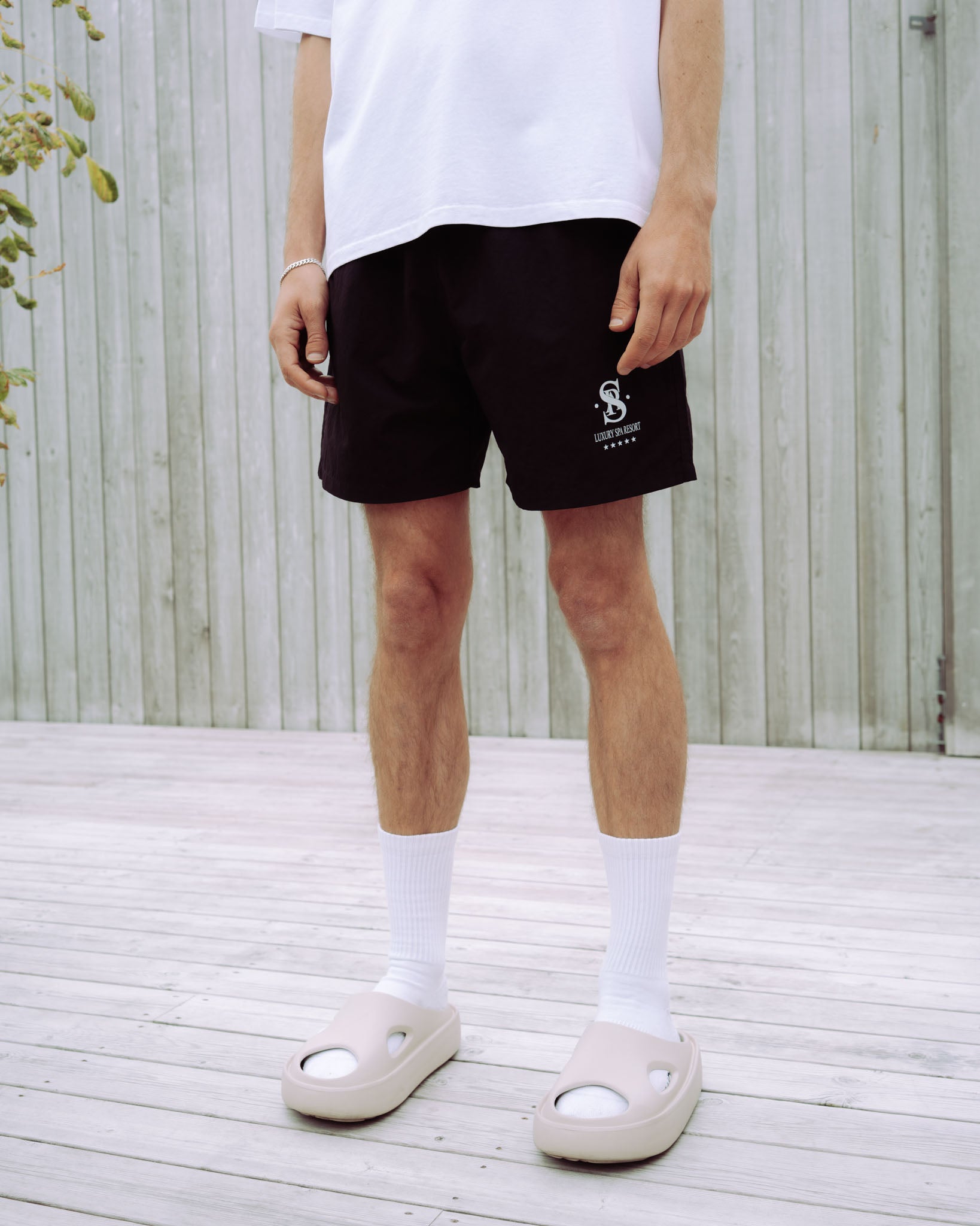 Luxury Spa Resort Swim Shorts - Black