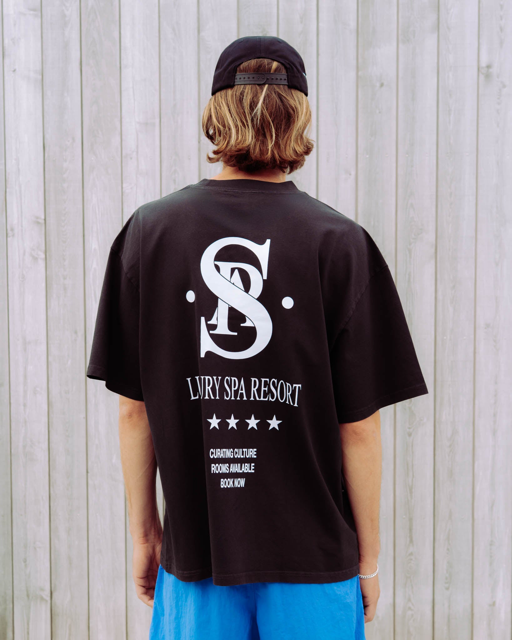 Luxury Spa Resort T-shirt - Black (Faded)