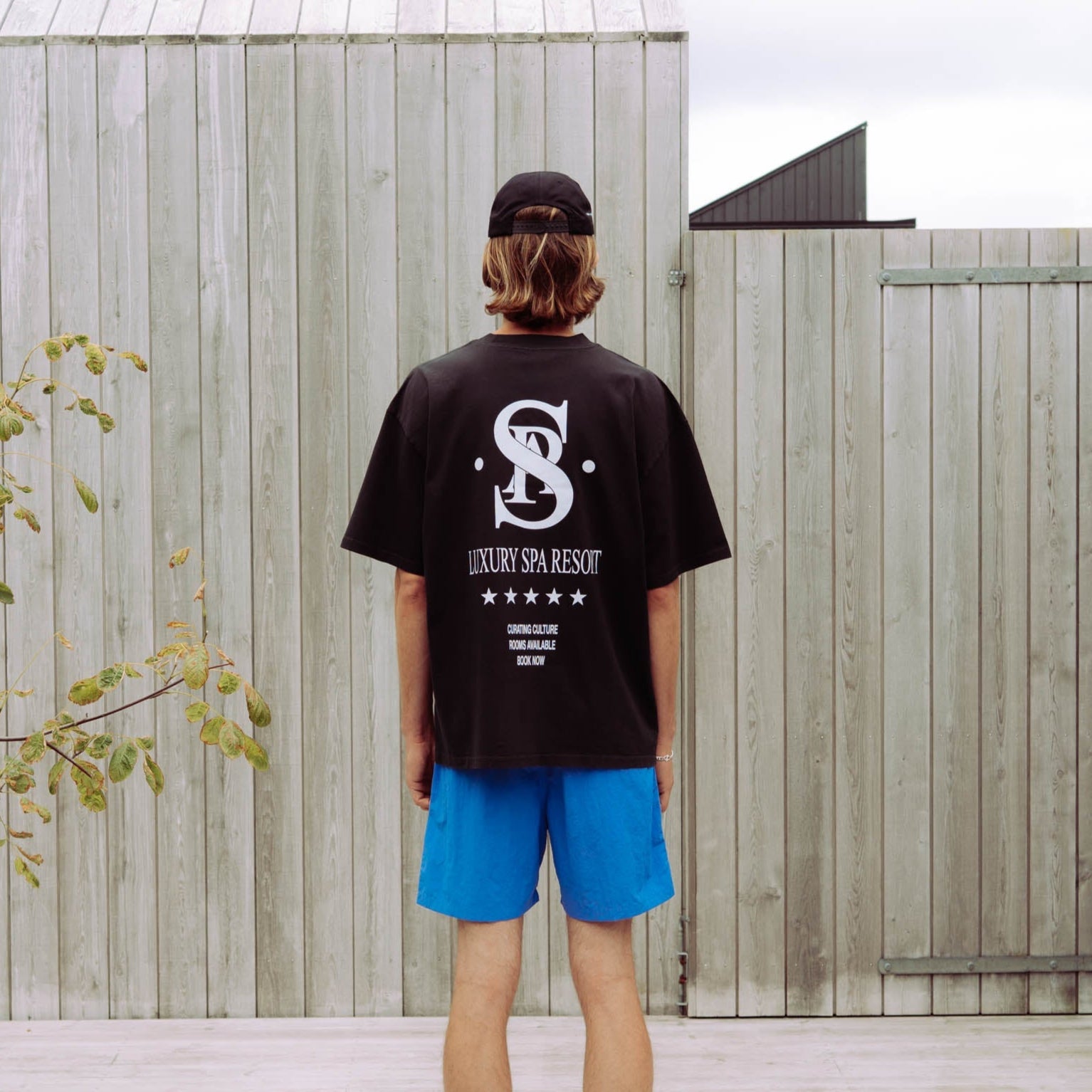 Luxury Spa Resort T-shirt - Black (Faded)
