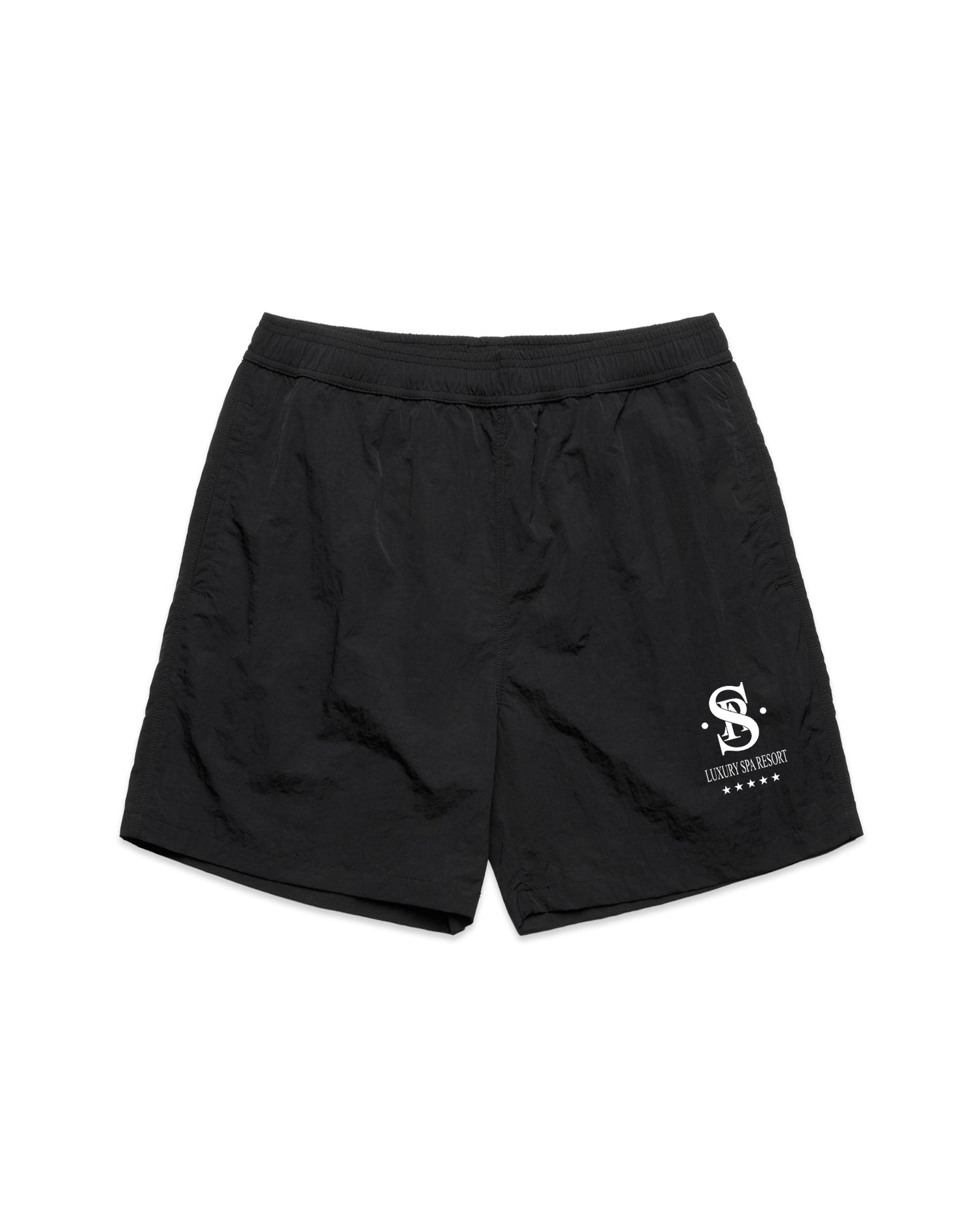 Luxury Spa Resort Swim Shorts - Black