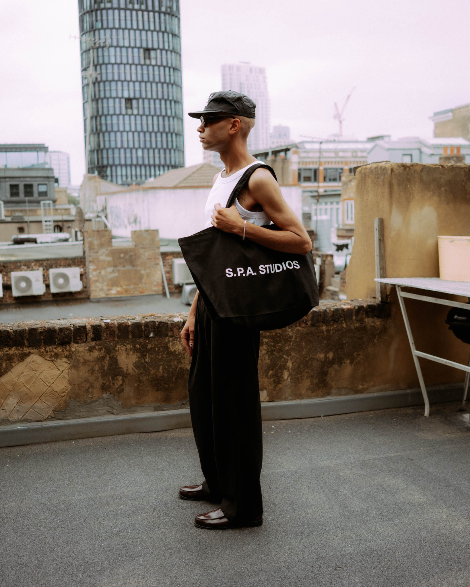 Oversized Tote Bag - Black