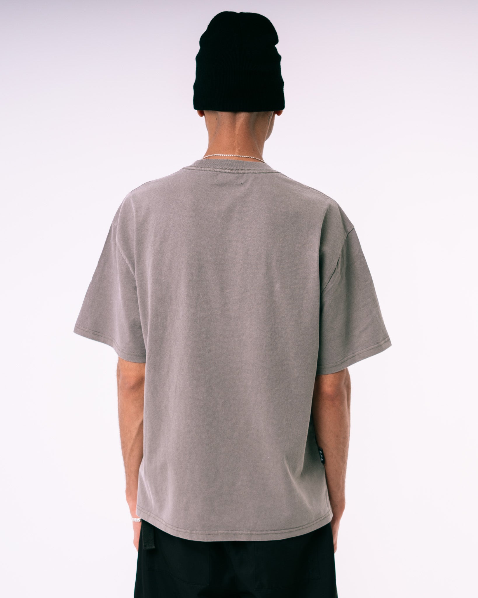 Lightweight Cropped Essentials T-shirt - Grey (Faded)