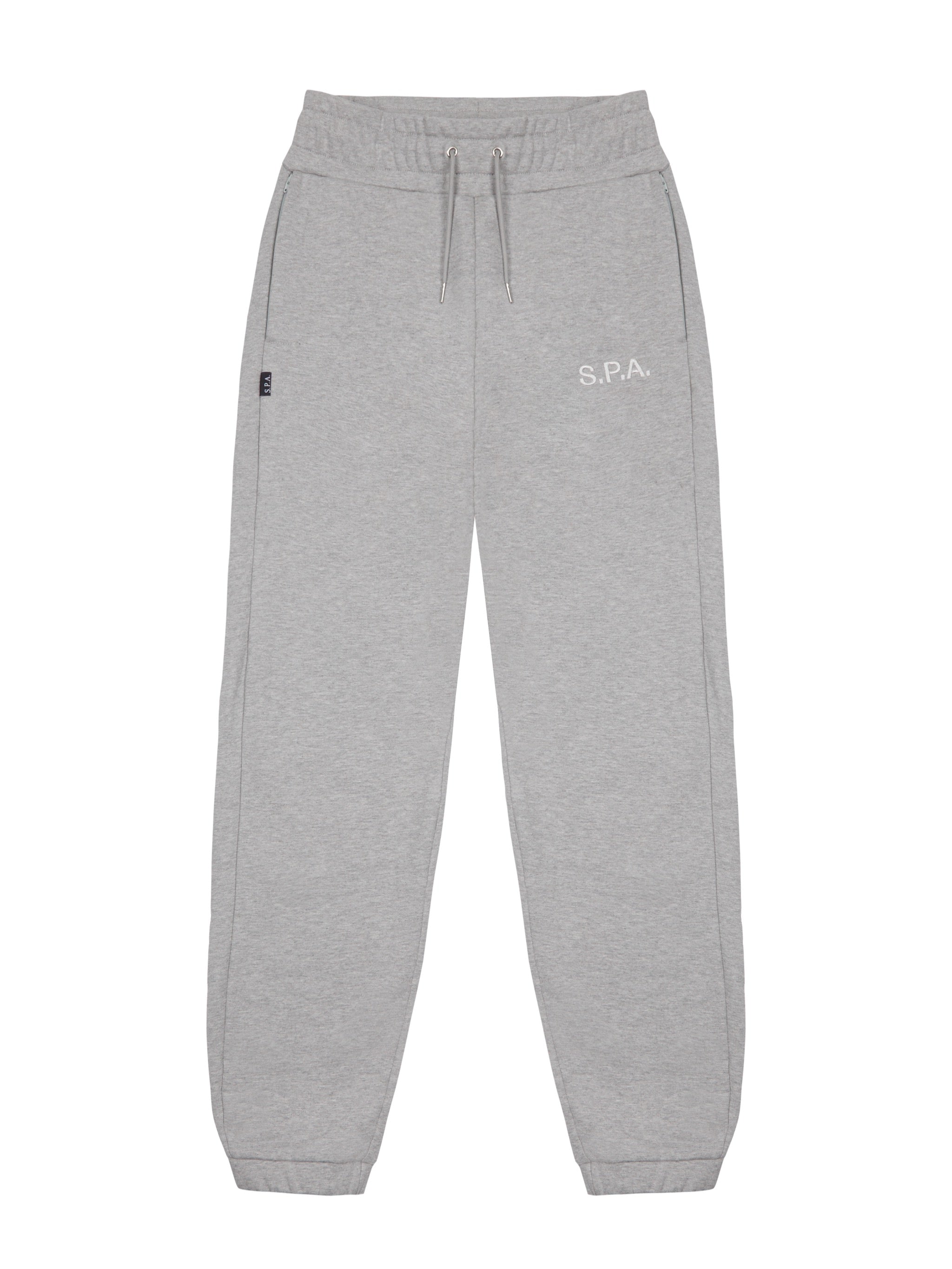 Leg Embroidery Tracksuit Bottoms - Grey